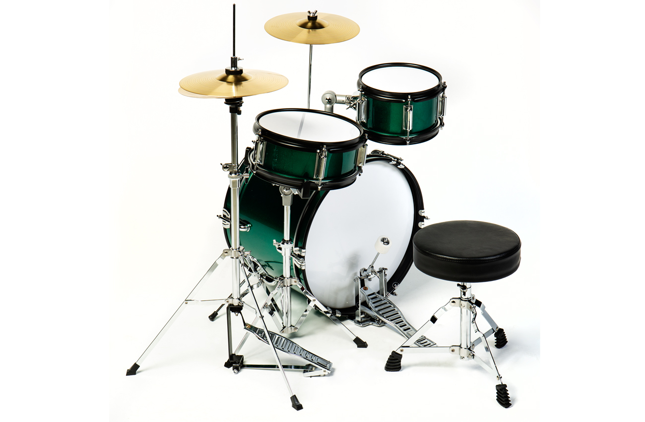 Fame 3 PC Junior Drumset Green "Luis" | MUSIC STORE professional