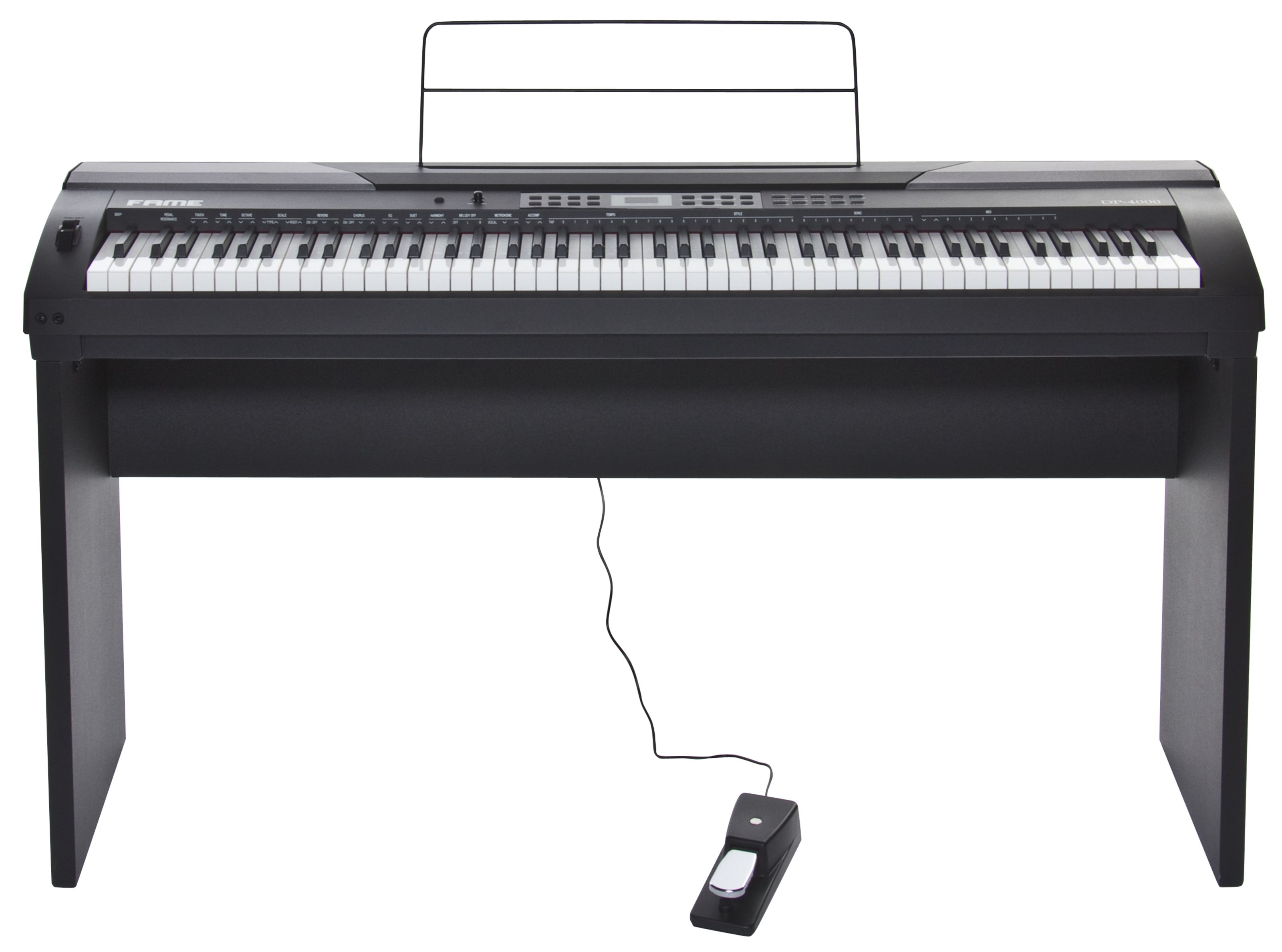 Fame DP-4000 BK Digital-Piano Set incl. Stand | MUSIC STORE professional
