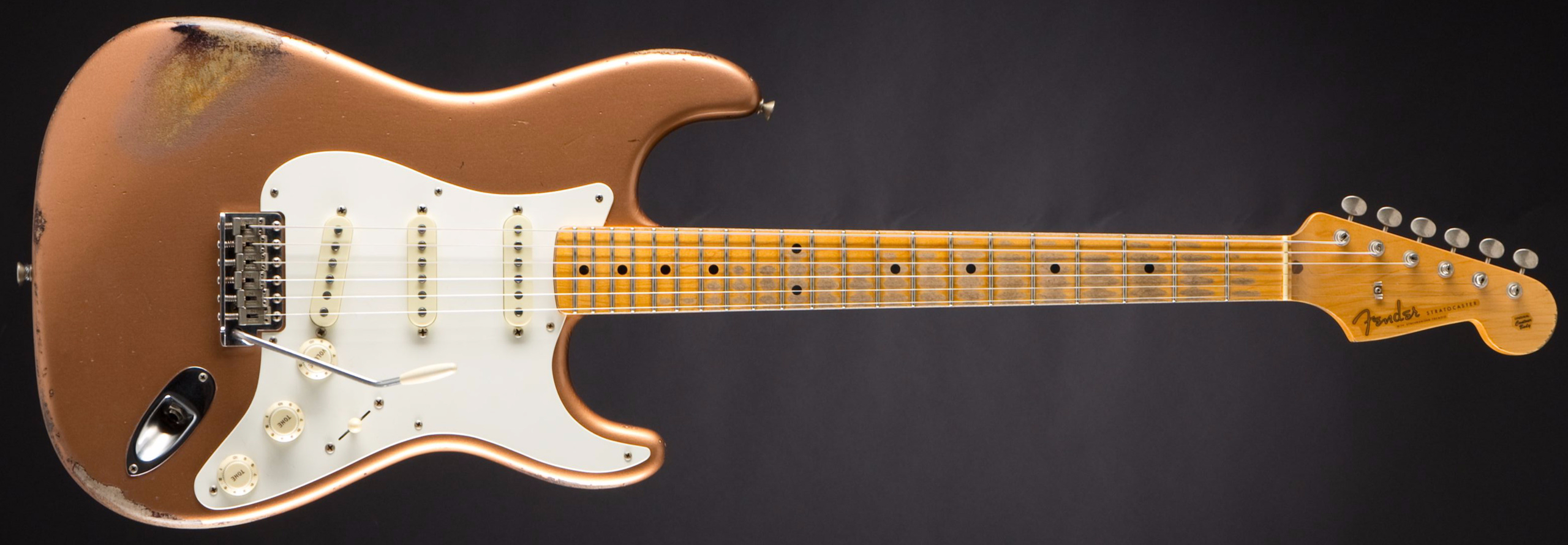 Fender Masterbuilt '57 Heavy Relic Stratocaster Copper over 2-Tone Sunburst  Todd Krause | MUSIC STORE professional