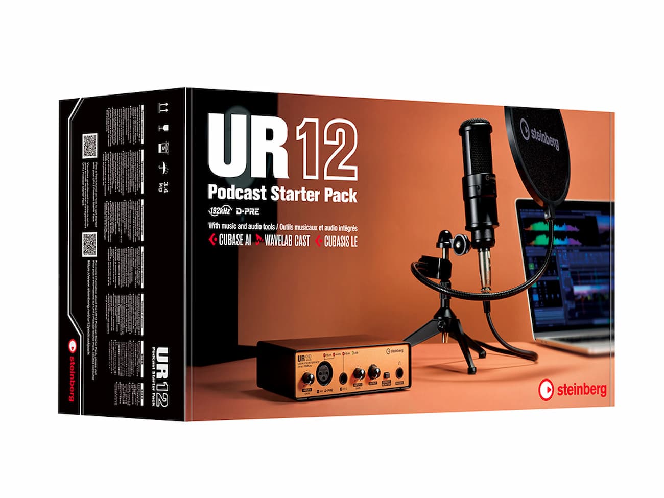 Steinberg UR12 Podcast Starter Pack Recording Bundle | MUSIC STORE  professional