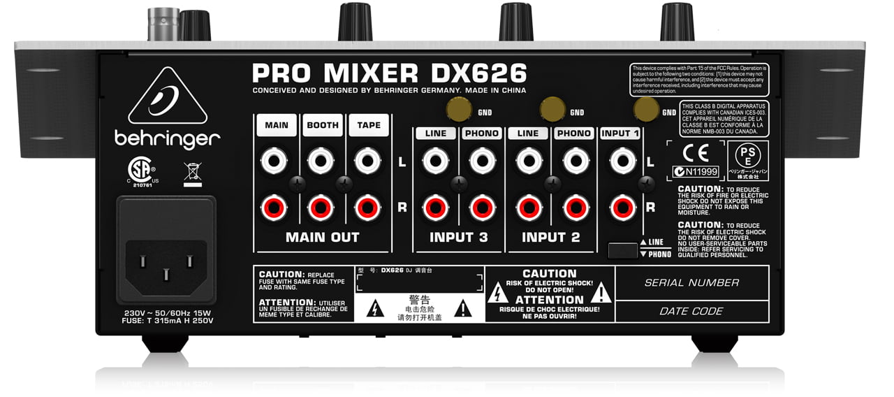 Behringer DX-626 Pro 3-Channel DJ Mixer favorable buying at our shop