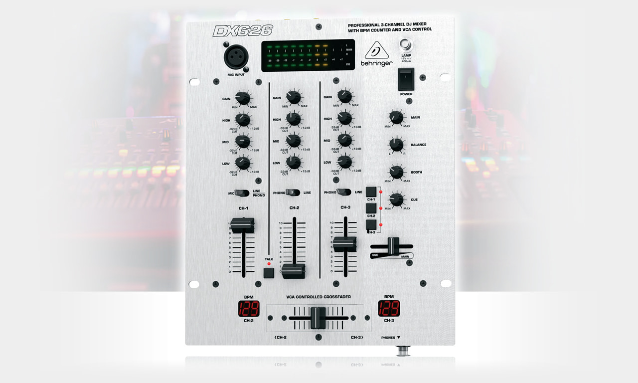 Behringer DX-626 Pro 3-Channel DJ Mixer | MUSIC STORE professional