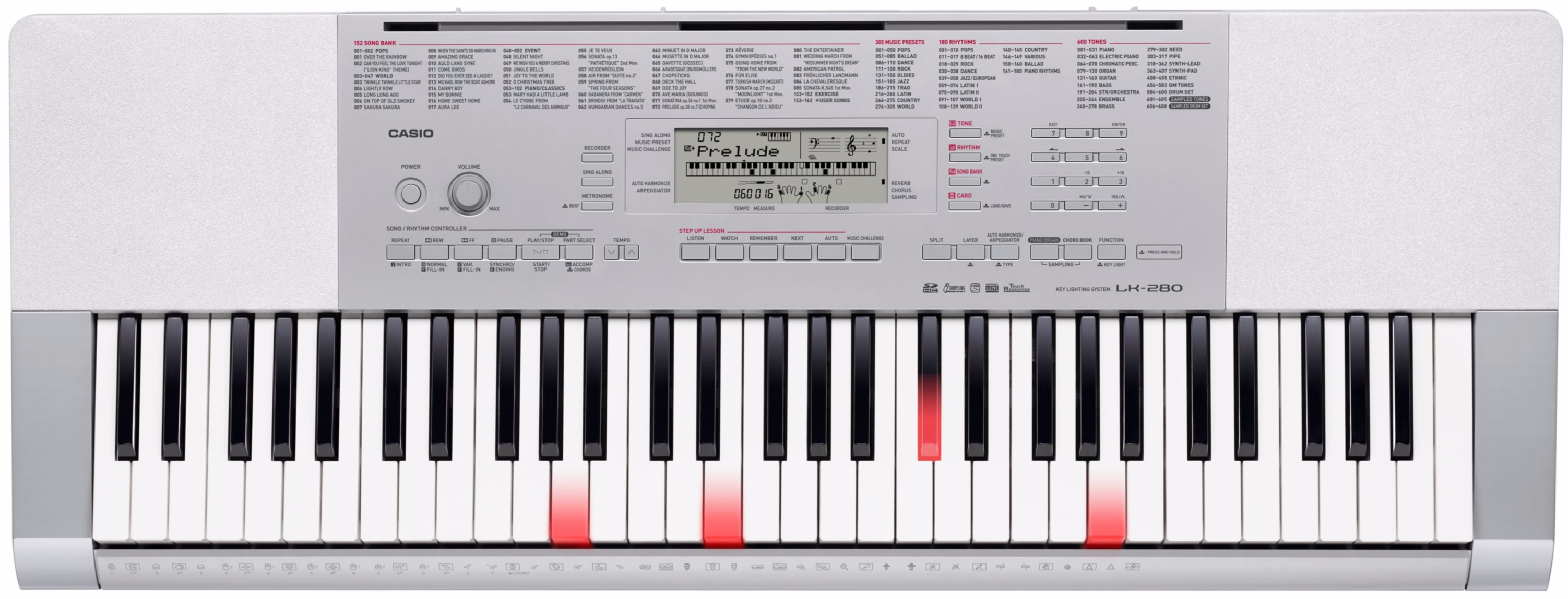 Casio Clavier touches lumineuses LK-280 | MUSIC STORE professional