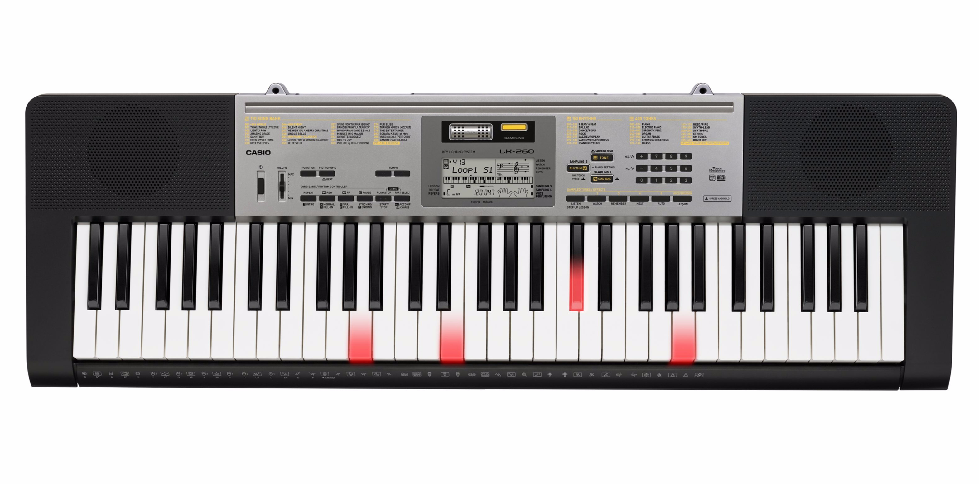 Casio LK-260 Clavier à touches éclairées | MUSIC STORE professional