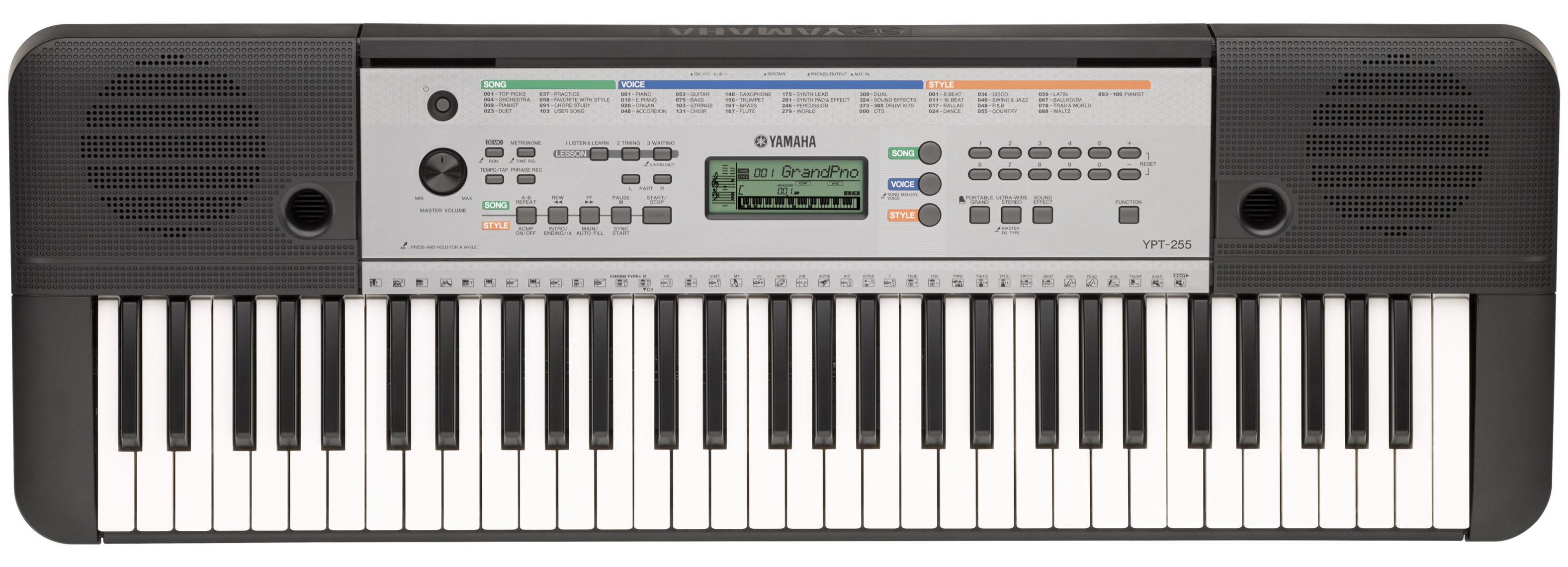Yamaha YPT-255 Home Keyboard | MUSIC STORE professional