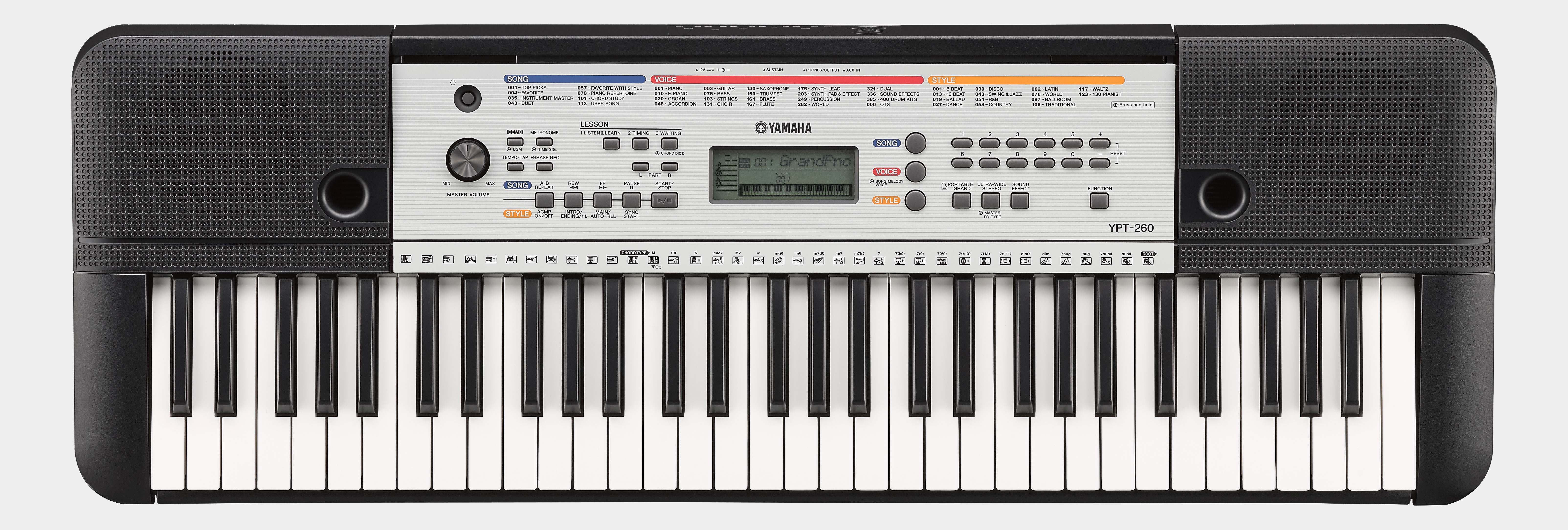 Yamaha YPT-260 Portable Keyboard (EU) | MUSIC STORE professional