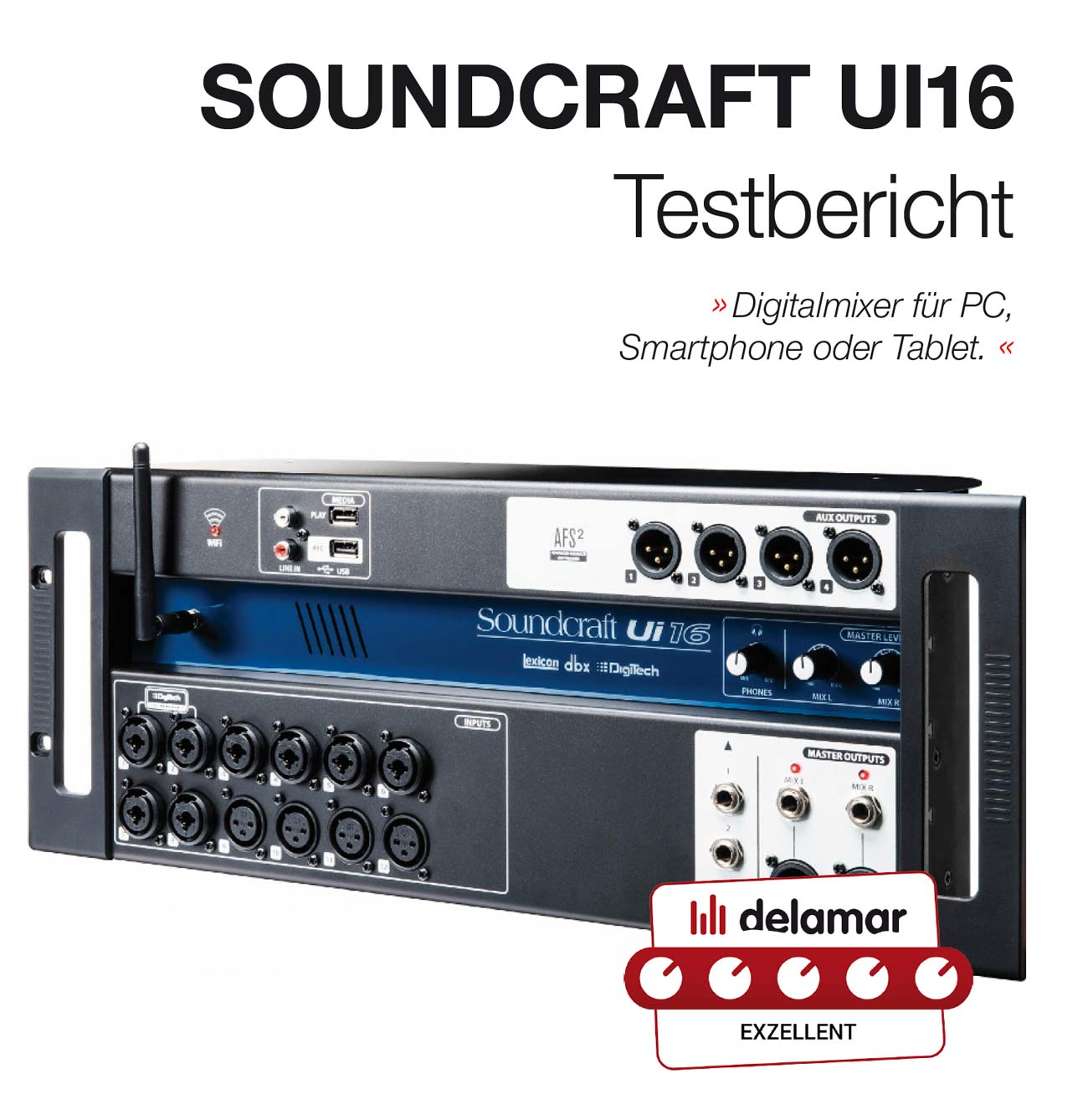 Soundcraft Table de mixage numérique 16 canaux Ui16 | MUSIC STORE  professional