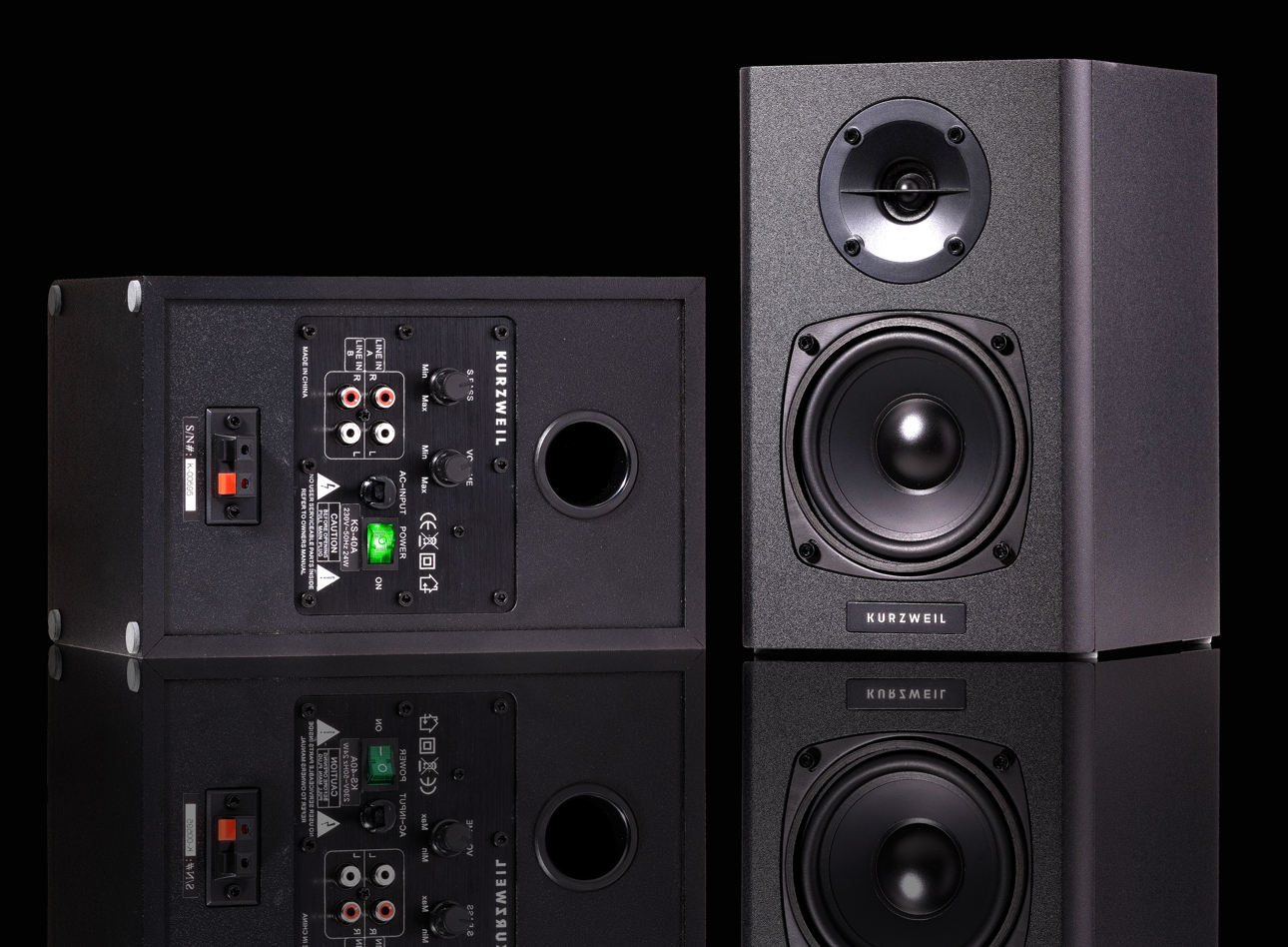 Kurzweil KS-40 Desktop Pair Active Studio Monitors | MUSIC STORE  professional