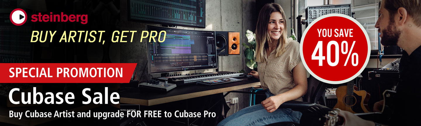 Steinberg - Cubase Sale - Buy Artist, Get Pro | MUSIC STORE professional